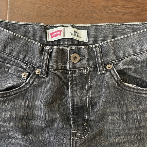 Levis 505 Regular Boys Men 16 Reg Blue Gray 28x25 - Picture 4 of 7